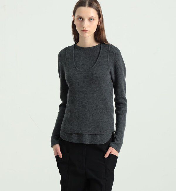 BACCA「ウールワッフル ジャージータンクトップ」|Tシャツ・カットソー|