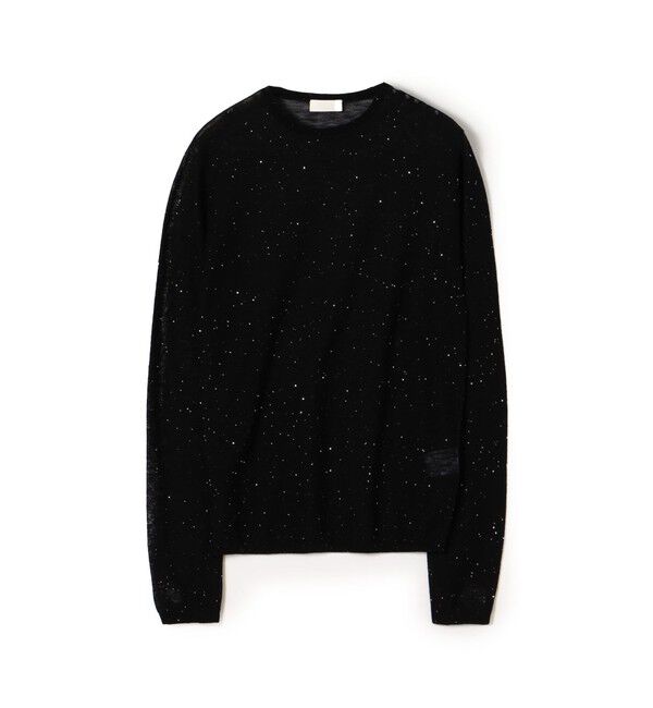 Ballsey「ミニスパンコール クルーネックプルオーバー」|ニット・セーター|19 ブラック