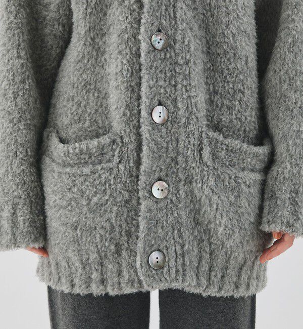 GALERIE VIE「ブリティッシュファー Vネックカーディガン」|カーディガン|