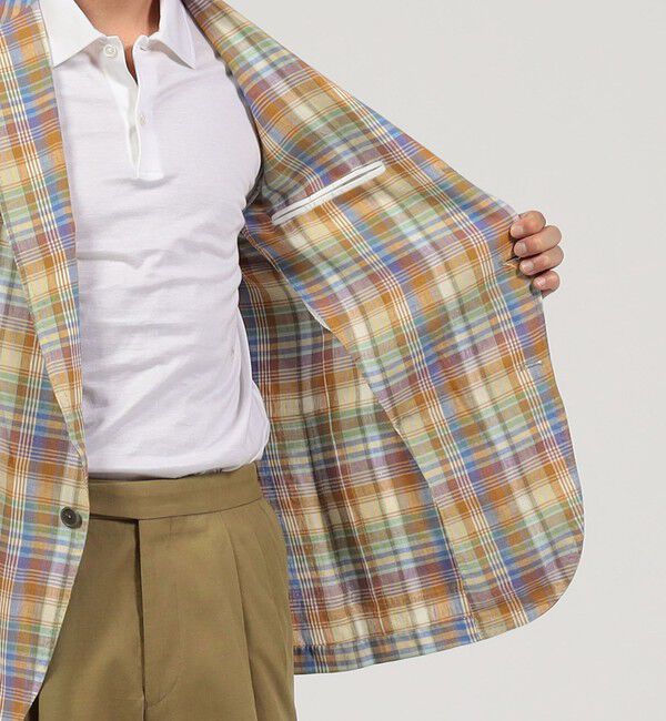 TOMORROWLAND BUYING WEAR「ERRICO FORMICOLA リネンシングル ブレステッド3Bジャケット」|テーラードジャケット|