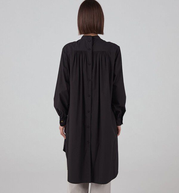 TOMORROWLAND collection「ブラックコンビネーション ロングブラウス」|シャツ・ブラウス|