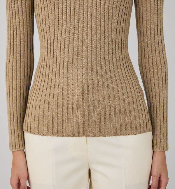 DES PRES「ウールベーシックリブ クルーネックプルオーバー」|ニット・セーター|