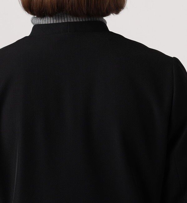BACCA「ポリエステルレーヨン リラックスノーカラージャケット」|ノーカラージャケット|