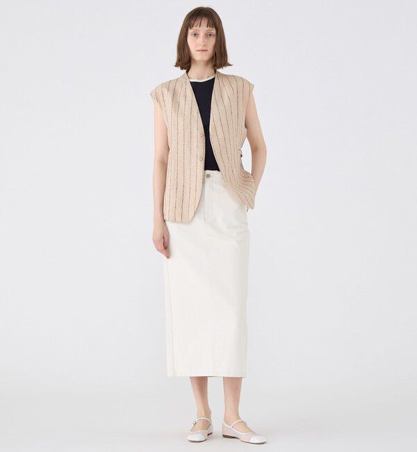 MACPHEE「ダブルカバーリネン ジレ」|ベスト・ジレ|