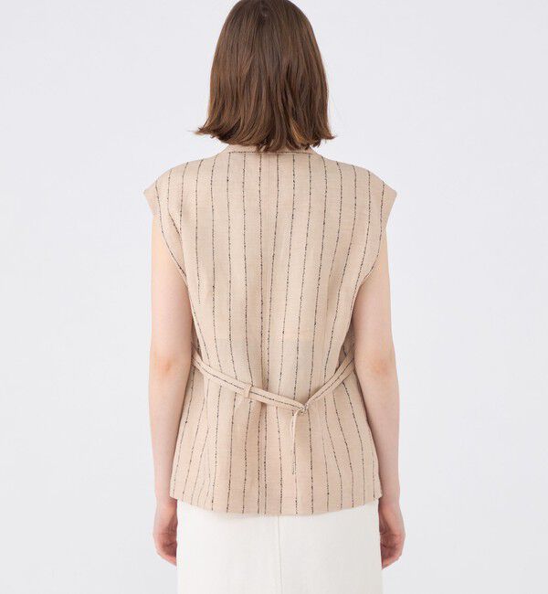 MACPHEE「ダブルカバーリネン ジレ」|ベスト・ジレ|