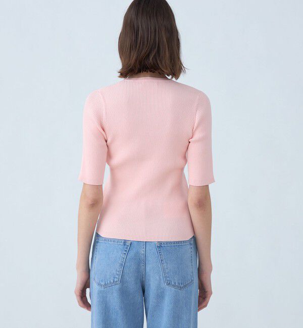 MACPHEE「コットンリブ クルーネックプルオーバー」|ニット・セーター|