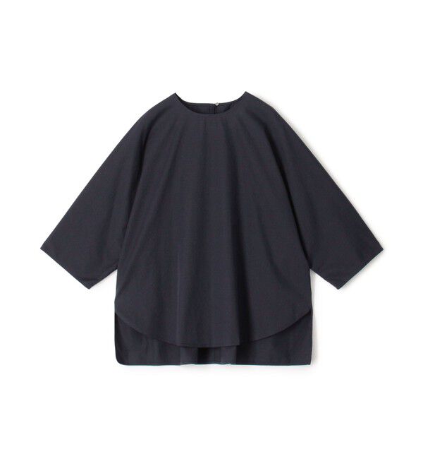 GALERIE VIE「コットンツイル クルーネックドルマン プルオーバーシャツ」|シャツ・ブラウス|69 ネイビー