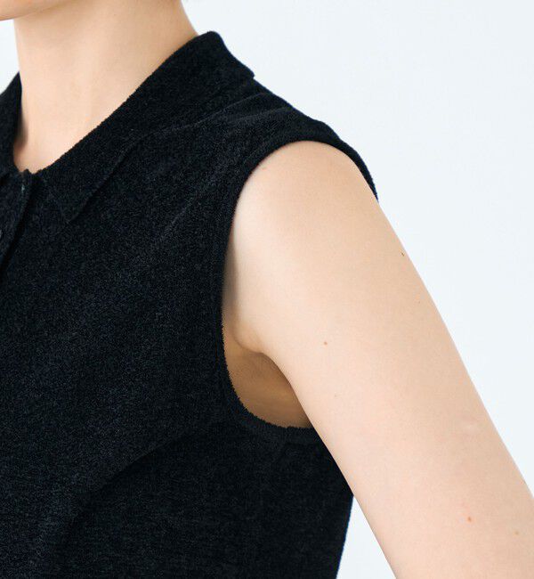 Ballsey「ストレッチベルベット ノースリーブプルオーバー」|ニット・セーター|