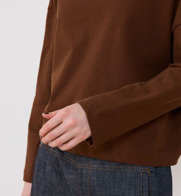 GALERIE VIE「クレープコットンジャージー フーデッドプルオーバー」|パーカー|