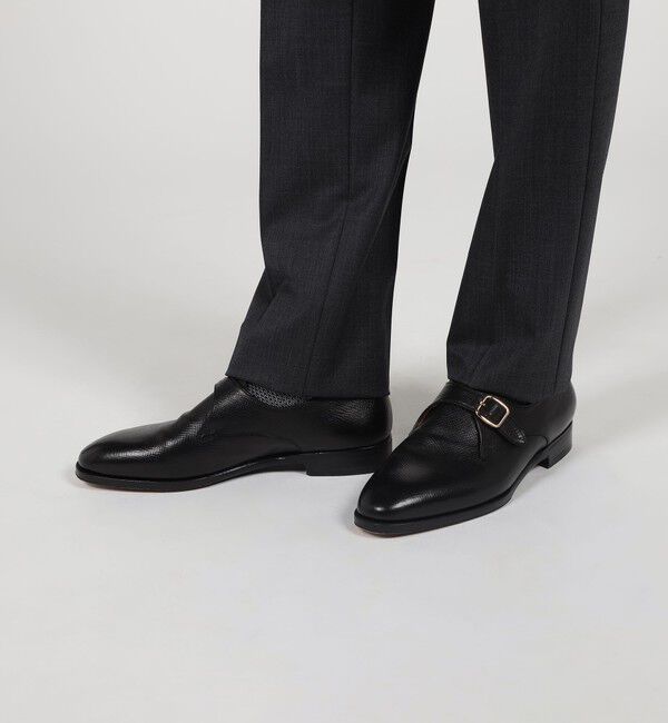 TOMORROWLAND MENS「SUPER120&rsquo;Sウール ストレッチ ノープリーツスラックス」|スラックス|