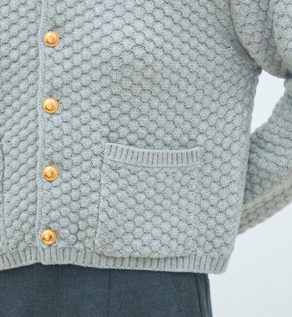 MACPHEE「ハイブリットケーブル クルーネックカーディガン」|カーディガン|