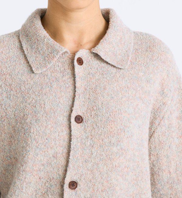 Edition「ブークレーニット ポロカーディガン」|ニット・セーター|