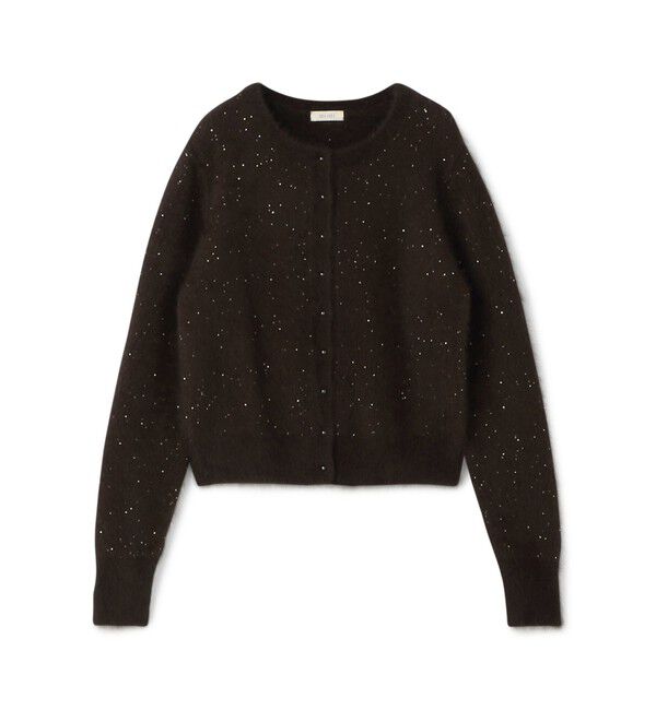 DES PRES「フォックスカシミヤ クルーネックカーディガン」|カーディガン|48 ダークブラウン系