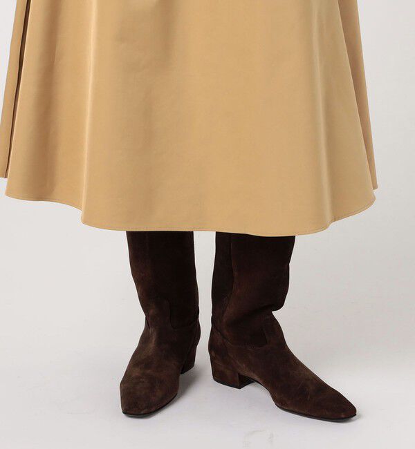 TOMORROWLAND GOODS「FABIO RUSCONI VELOUR ロングブーツ」|ロングブーツ|