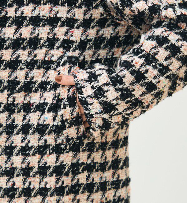 TOMORROWLAND collection「エクラハウンドトゥース グレースコート」|チェスターコート|