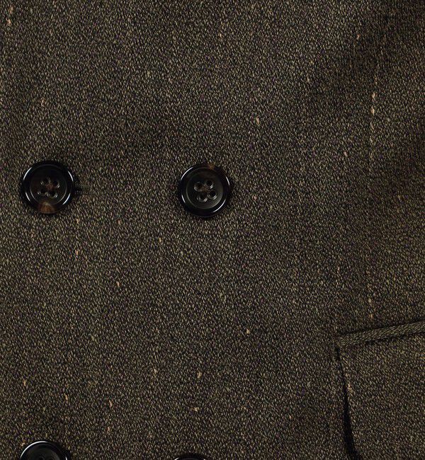 TOMORROWLAND MENS「ウールアクリルナイロンストライプ ダブルブレステッド6Bジャケット」|テーラードジャケット|