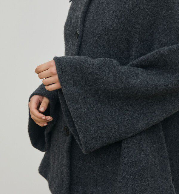 DES PRES「ライトウールニット ステンカラーコート」|ステンカラーコート|