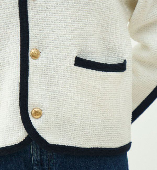 MACPHEE「モスライクステッチ Vカラーカーディガン」|カーディガン|