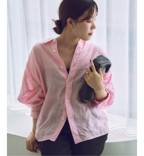 Plage「Linen Short シャツ」|シャツ・ブラウス|ピンク