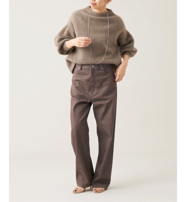 IENA LA BOUCLE「IENA LA BOUCLE ストレートカラーデニムパンツ」|デニム|