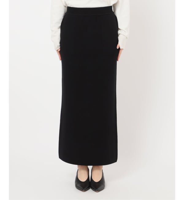 SLOBE IENA「《セットアップ対応可/追加》ウォッシャブルスムースニットスカート」|スカート|