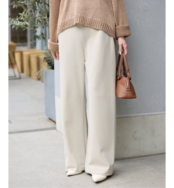 SLOBE IENA「《4サイズ展開/WEB限定/追加》DOUBLECLOTHパンツ」|その他|ナチュラル