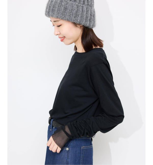 SLOBE IENA「《WEB限定/追加3》レイヤードスリーブロンTEE」|Tシャツ・カットソー|