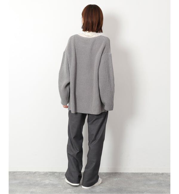 SLOBE IENA「《3サイズ展開/WEB限定/追加2》ウール混ドロストイージースラックス」|スラックス|