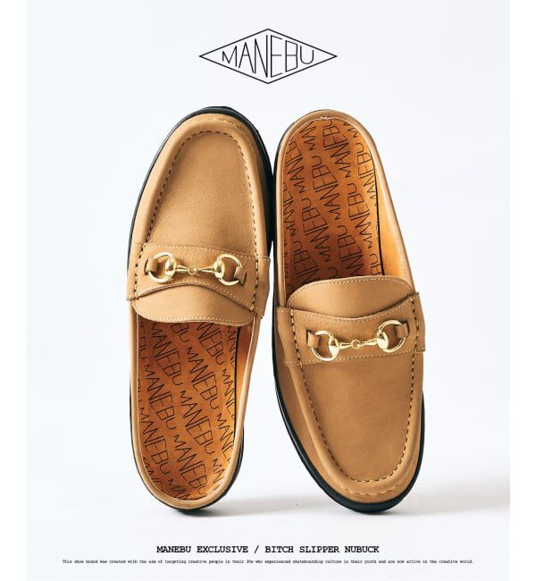 417 EDIFICE「MANEBU / マネブ 417別注 BITCH SLIPPER NUBUCK」|スニーカー|ベージュ