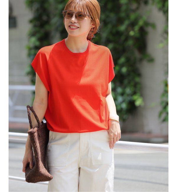 JOURNAL STANDARD relume「《追加4》接触冷感 / ウォッシャブルクールプルオーバー」|ニット・セーター|レッド