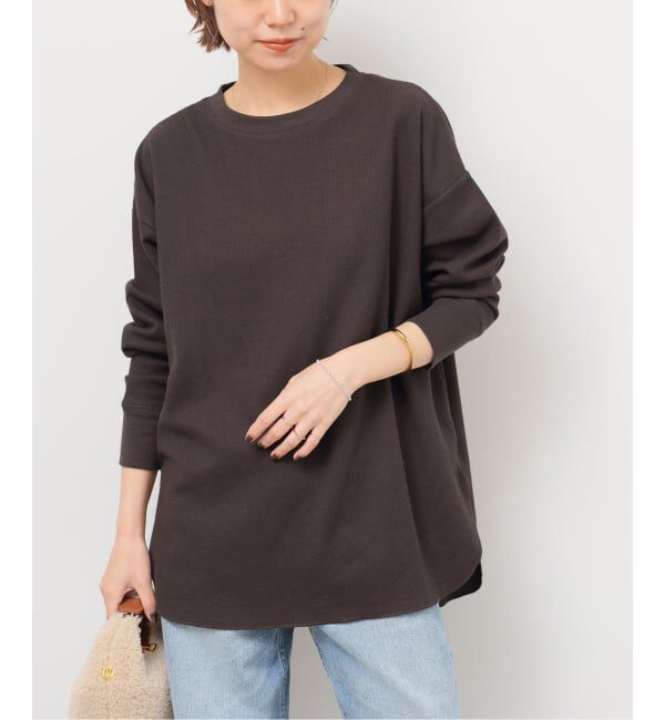 JOURNAL STANDARD relume「《追加2》TCワッフルオーバーサイズロングスリーブTシャツ」|Tシャツ・カットソー|ブラウン A
