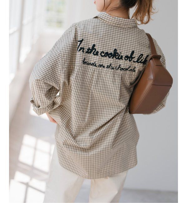 Spick and Span「刺繍オーバーシャツ」|シャツ・ブラウス|