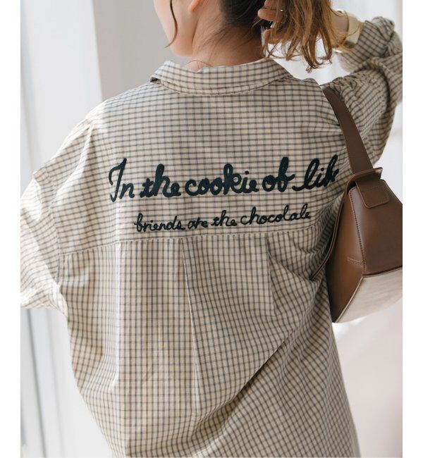 Spick and Span「刺繍オーバーシャツ」|シャツ・ブラウス|