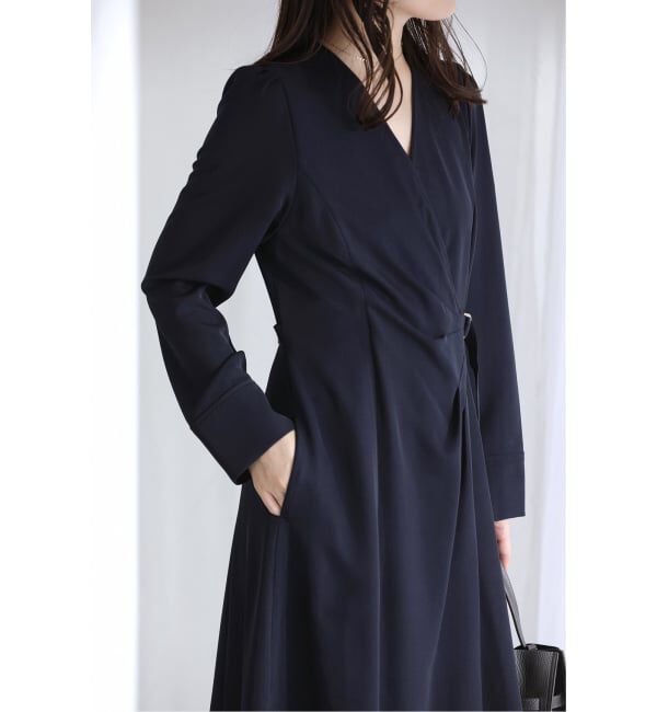  「【洗える】カシュクールワンピース」|ワンピース|