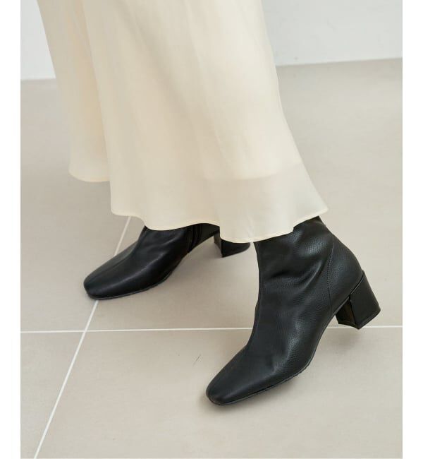  「《追加3》5cmスクエアフィットショートブーツ」|ショートブーツ|