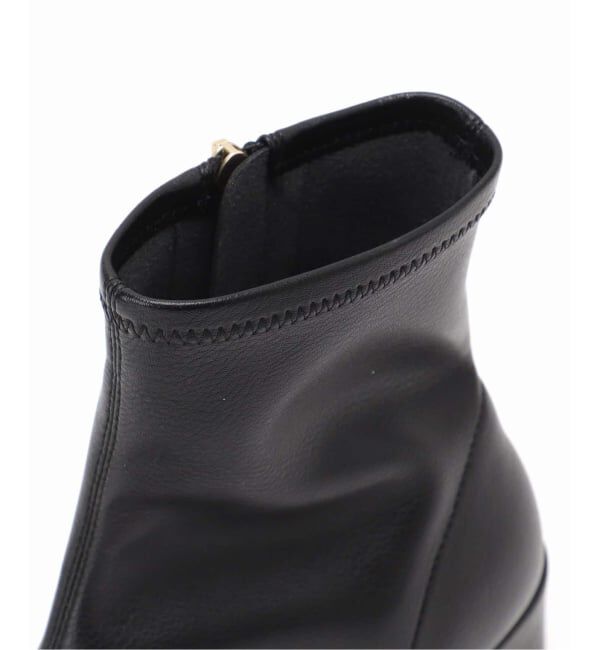  「《追加3》5cmスクエアフィットショートブーツ」|ショートブーツ|