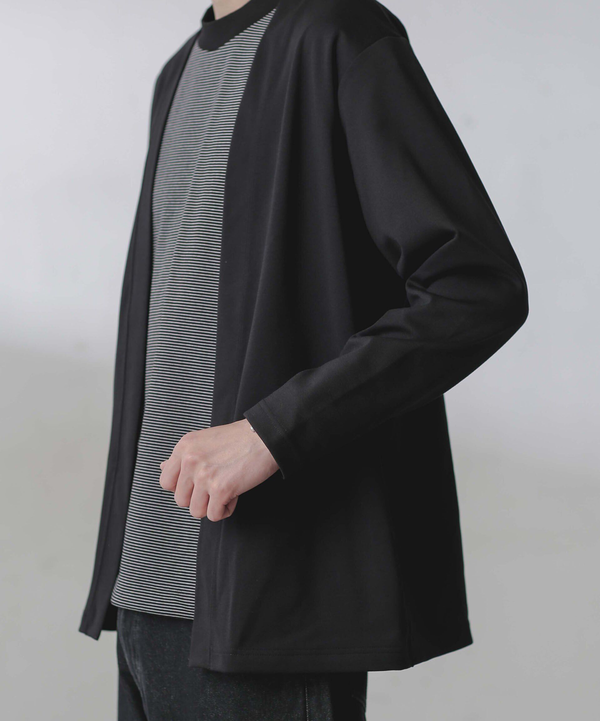 nano･universe「ダブルジャージー着流しカーディガン 24AW」|Tシャツ・カットソー|