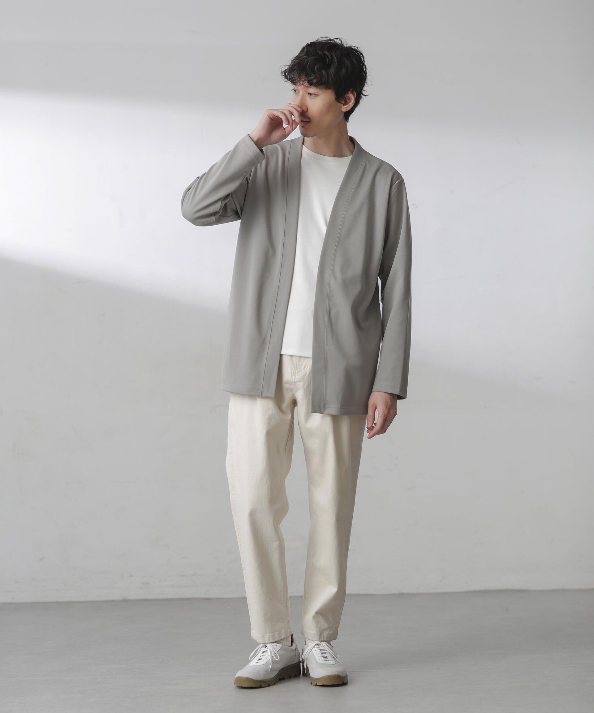 nano･universe「ダブルジャージー着流しカーディガン 24AW」|Tシャツ・カットソー|