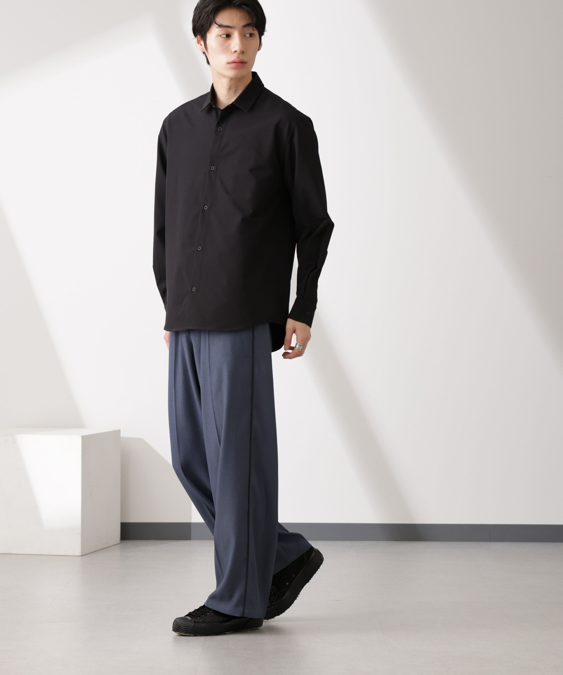 nano･universe「ライトウェイトストレッチ シャツ長袖」|シャツ・ブラウス|