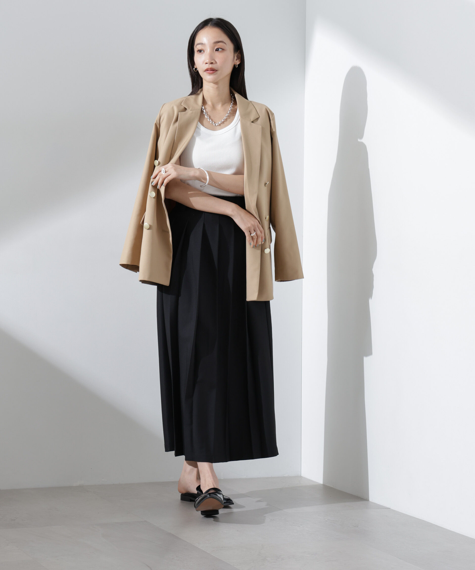 nano･universe「抗菌防臭リブタンクトップ」|Tシャツ・カットソー|