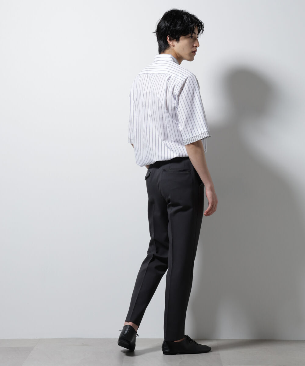 nano･universe「クレイジーストライプシャツ 半袖 １」|シャツ・ブラウス|