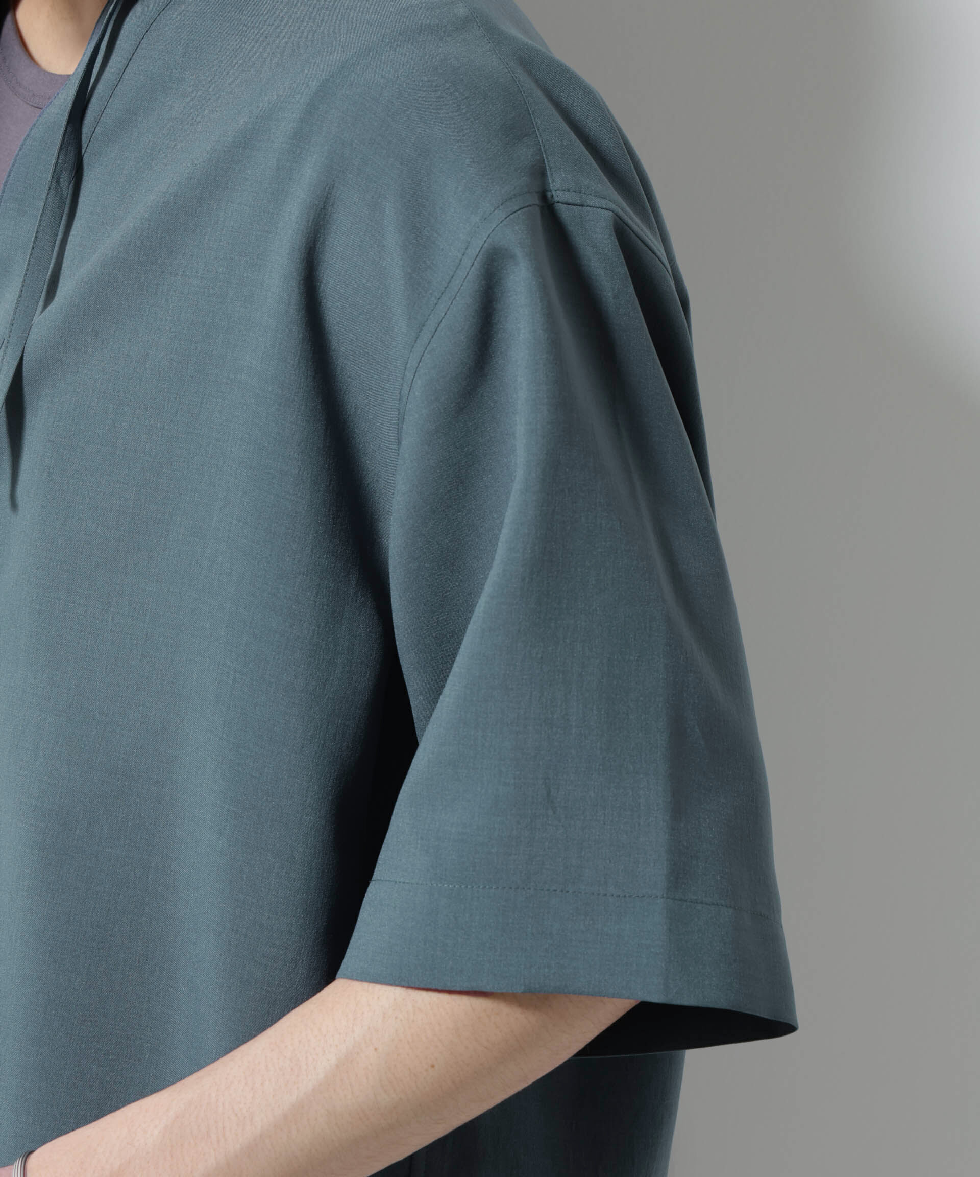 nano･universe「メランジドライプルオーバーシャツ（セットアップ可）」|シャツ・ブラウス|