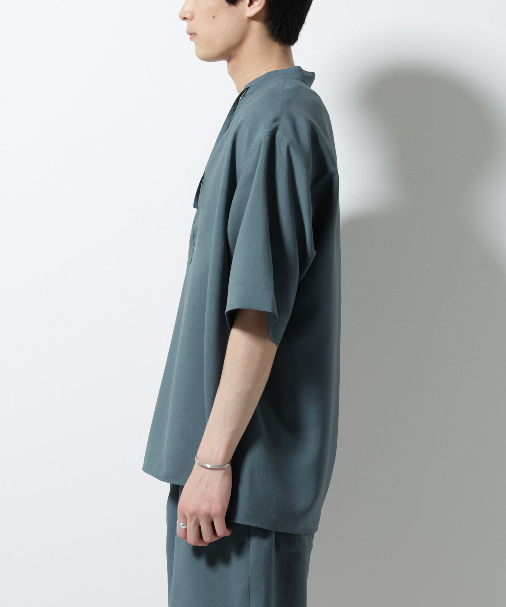 nano･universe「メランジドライプルオーバーシャツ（セットアップ可）」|シャツ・ブラウス|