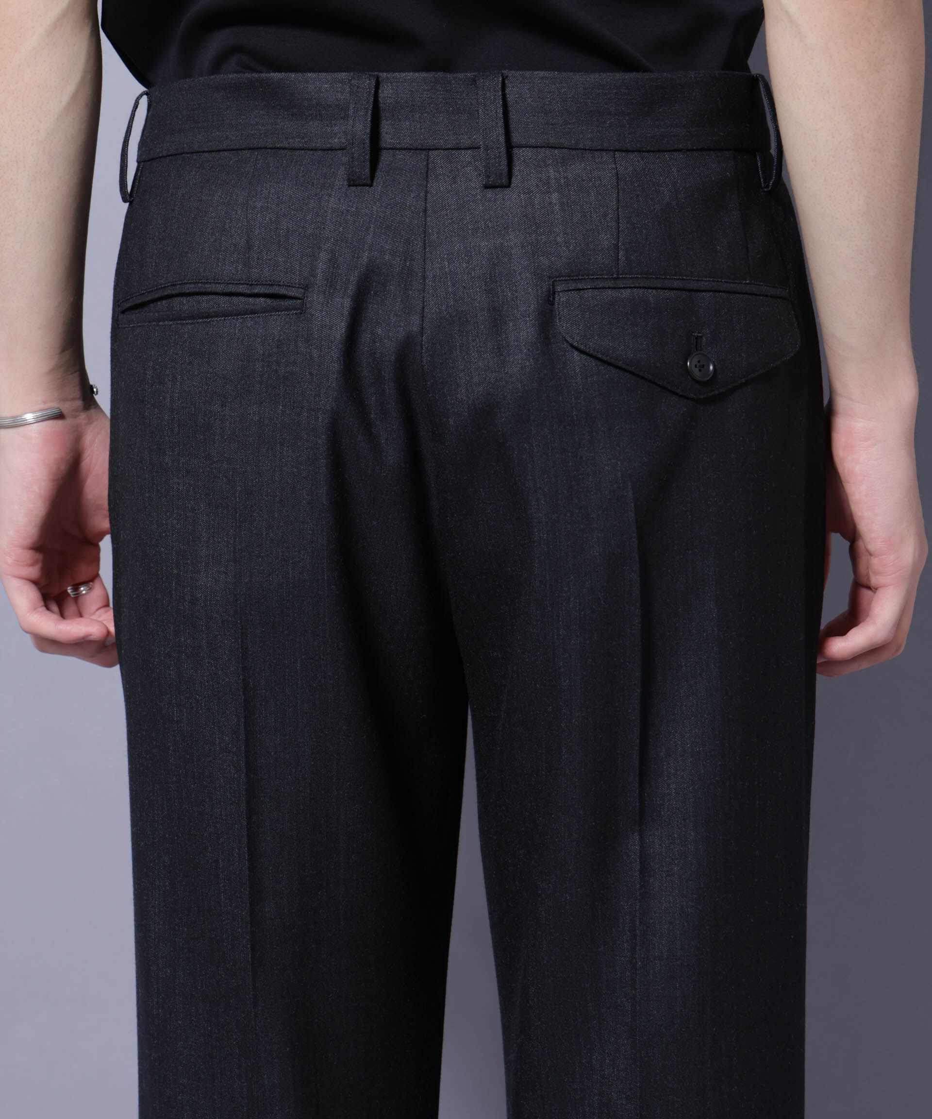 nano･universe「「N TROUSERS PREMIUM」ウールデニムストレートパンツ/STRETCH(セットアップ可)」|スーツ|