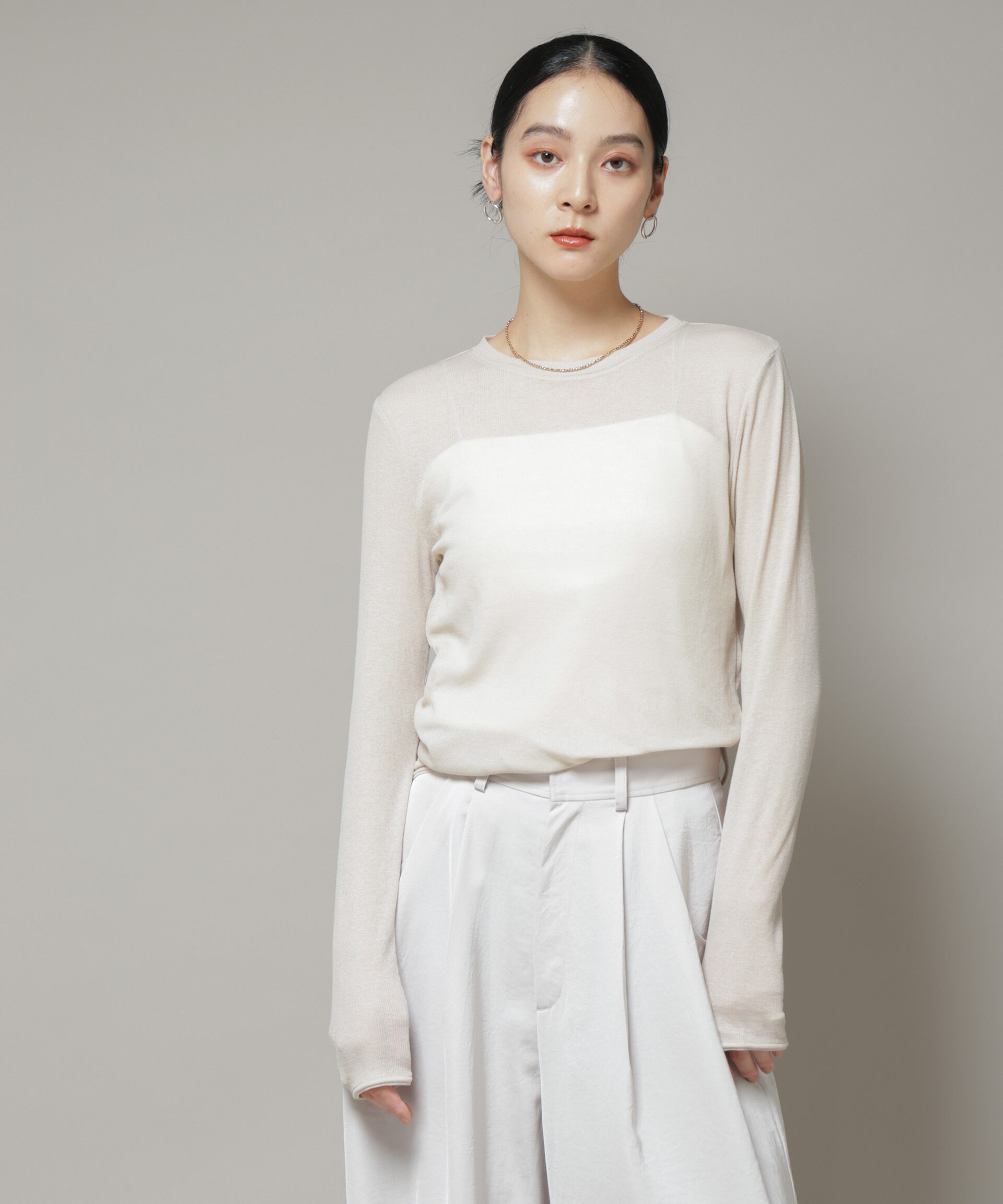 nano･universe「シアーテレコ＆天竺ロンTeeセット」|Tシャツ・カットソー|