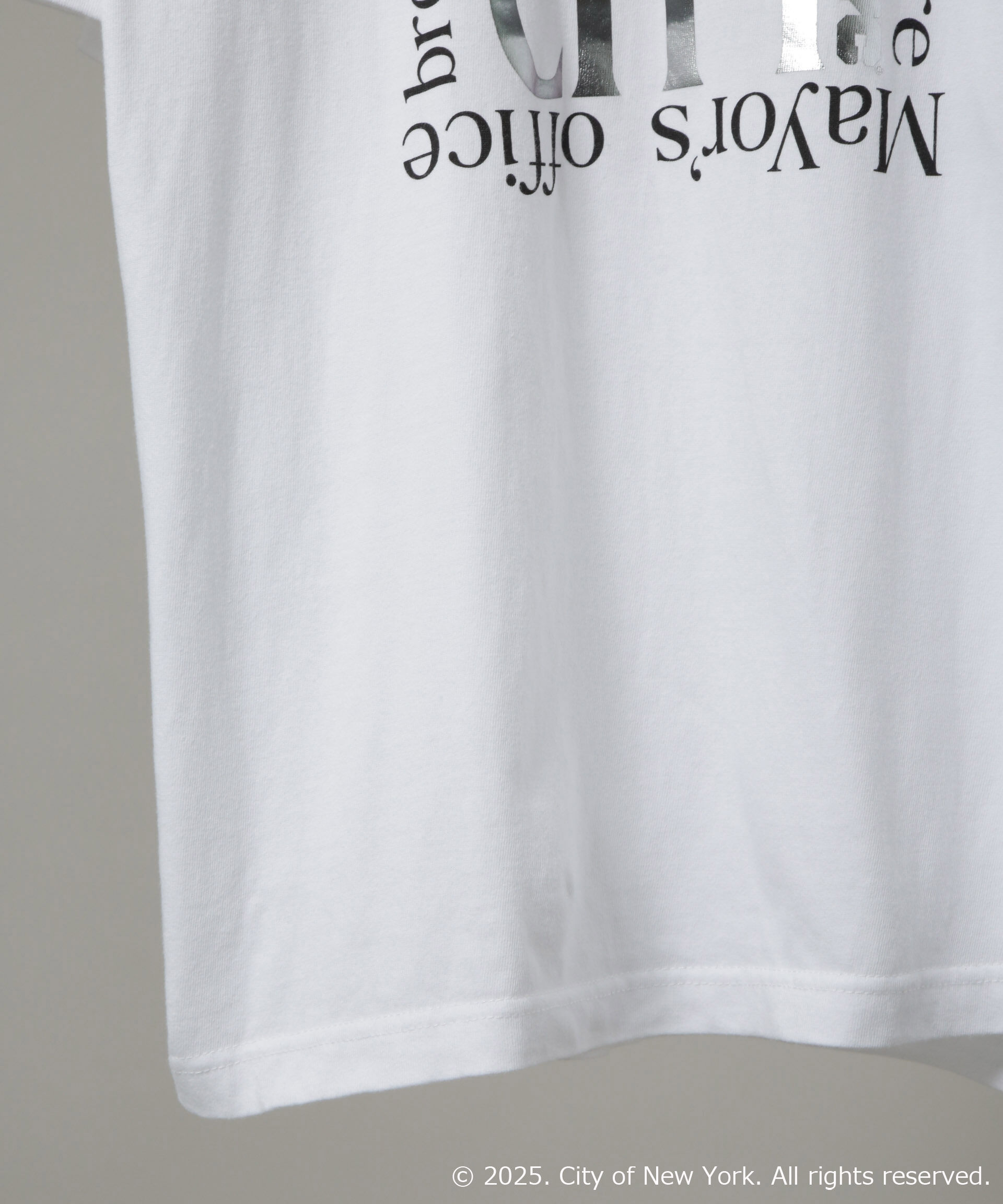 nano･universe「別注GOOD ROCK SPEED NYC シルバー箔プリントTシャツ」|Tシャツ・カットソー|