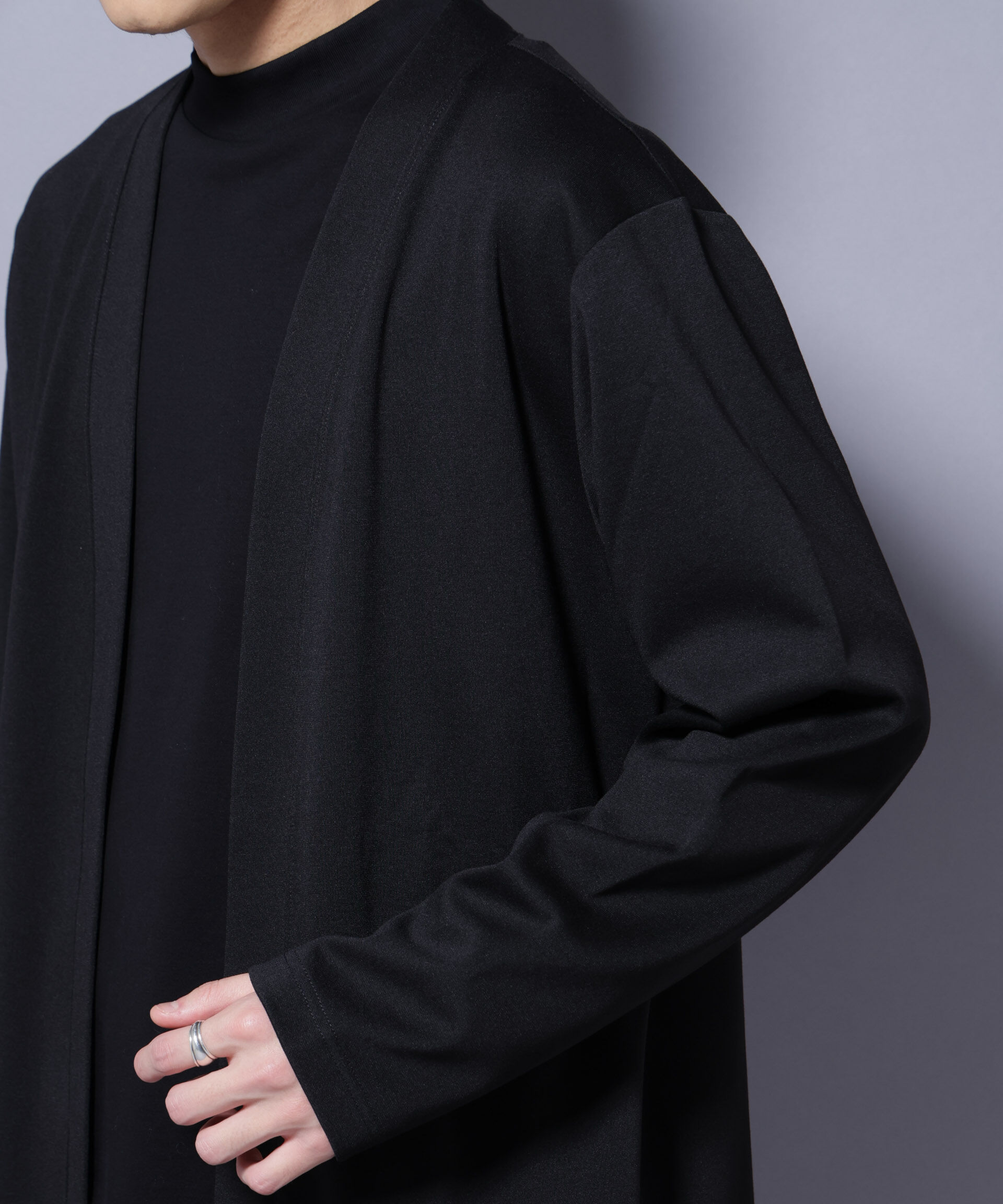 nano･universe「ダブルジャージー着流しカーディガン」|Tシャツ・カットソー|