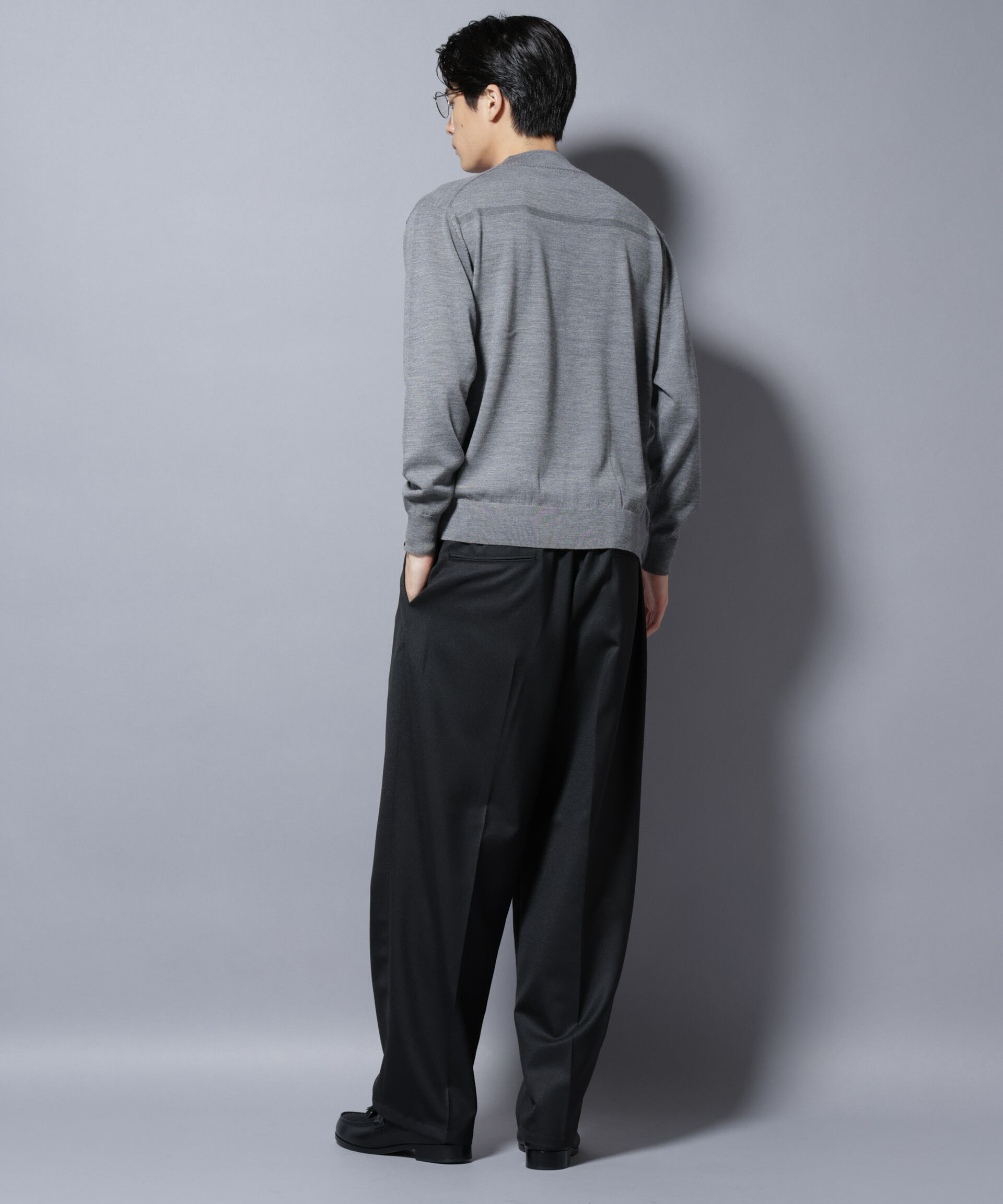 nano･universe「「毛玉レスニット」ファインゲージモックネック」|ニット・セーター|