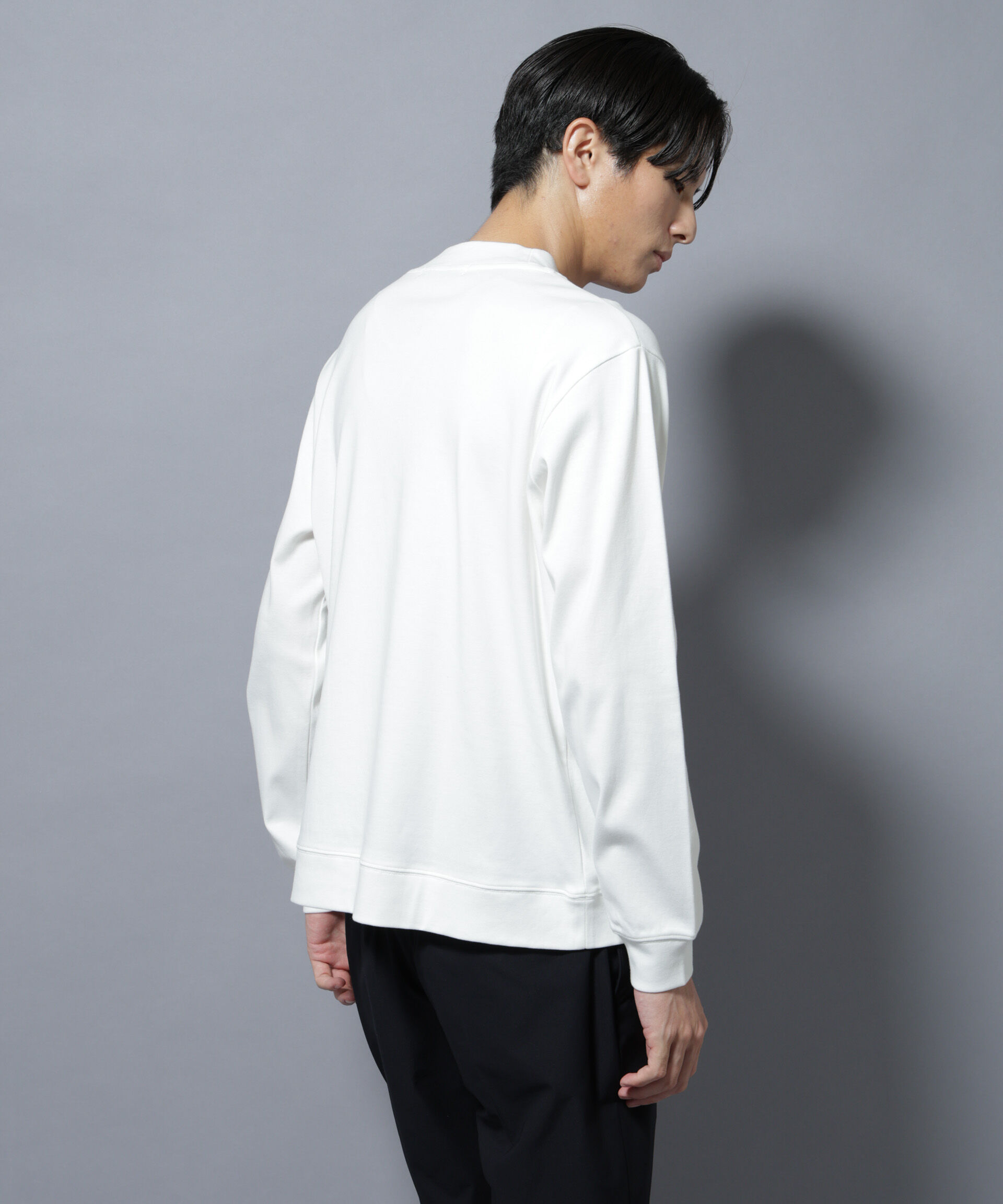 nano･universe「「FORMAL JERSEY」モックネックカットソー長袖」|Tシャツ・カットソー|