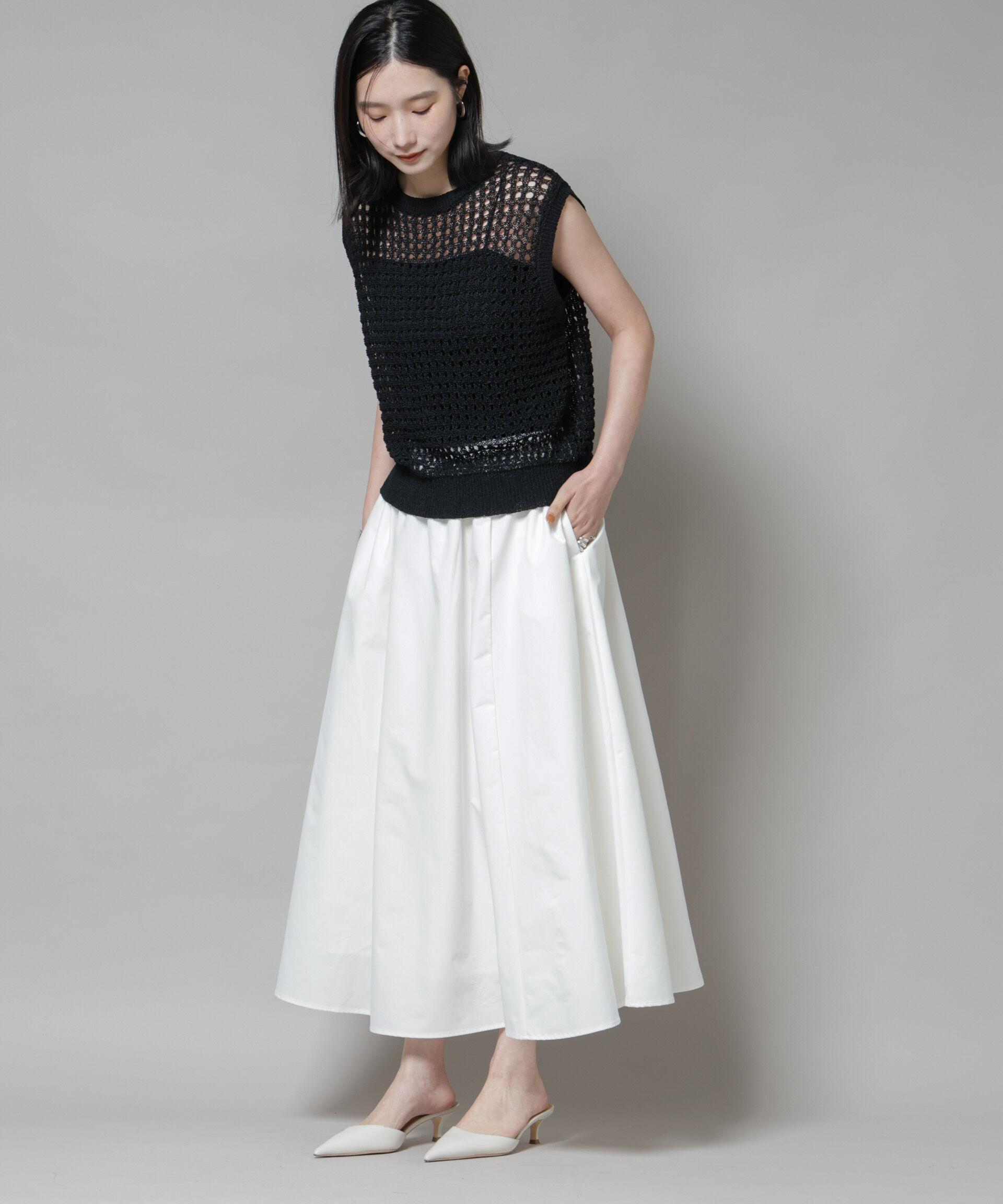 nano･universe「ギャザーボリュームスカート」|スカート|